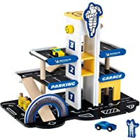 Theo Klein- Aparcamiento Michelin con 3 Plantas Garaje Que Incluye 2 Coches y Mucho más I Compatible con Pistas de…